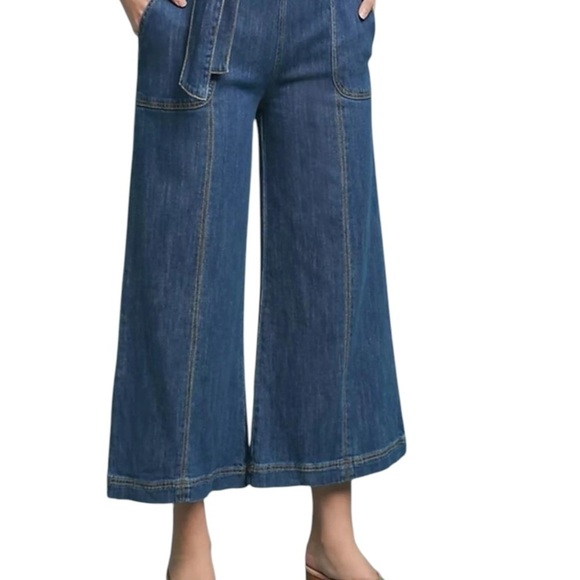 Pilcro and the Letter Press Ultra High Rise Crop Flare Wide Leg Jeans - Picture 14 of 16